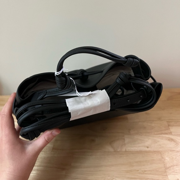 NWT Von Holzhausen Bucket Crossbody, black leather - Picture 8 of 9